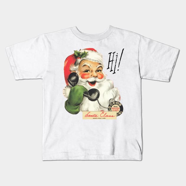 Santa has your number—you naughty person Kids T-Shirt by Eugene and Jonnie Tee's